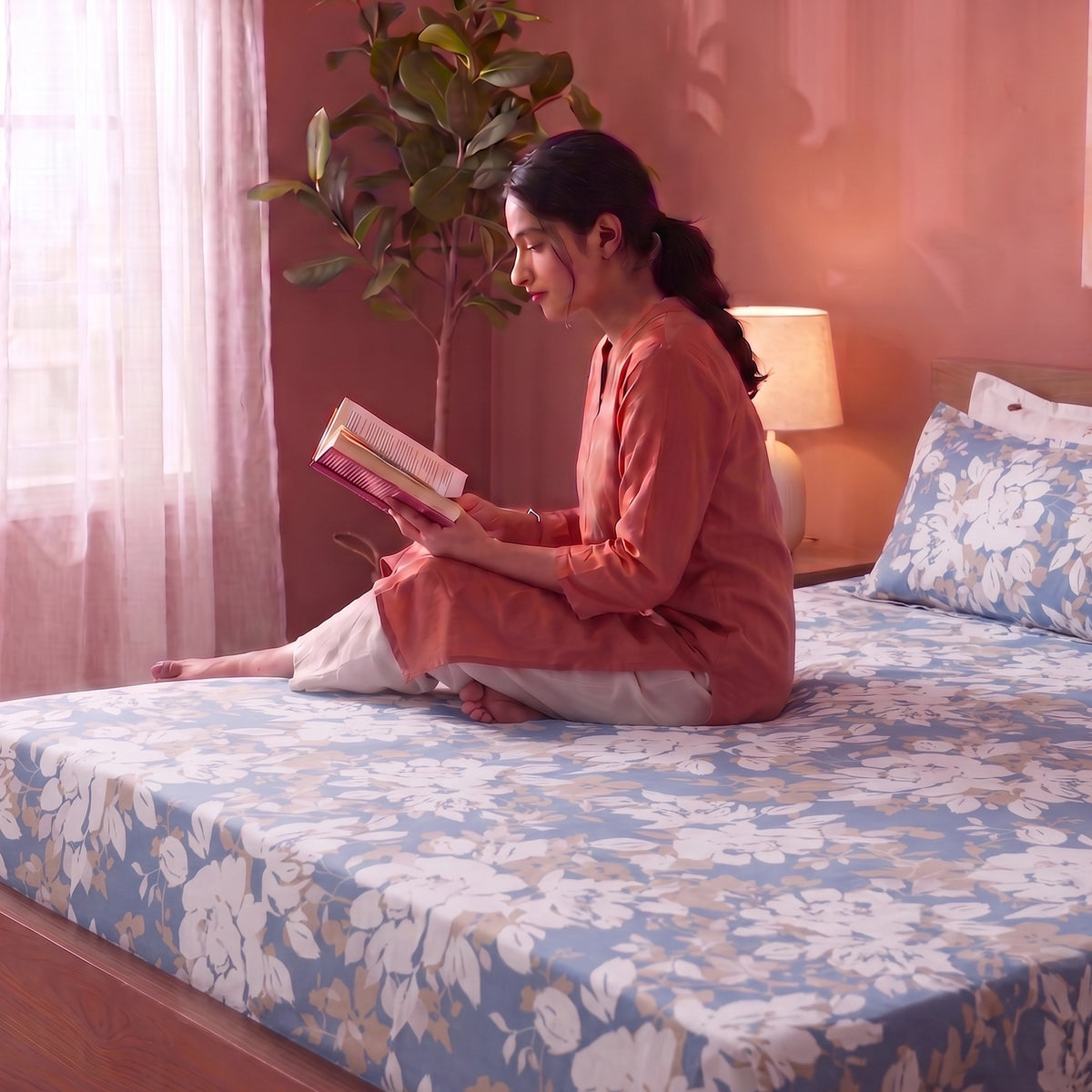 Imprimer Blossom Haze - Fitted Sheet
