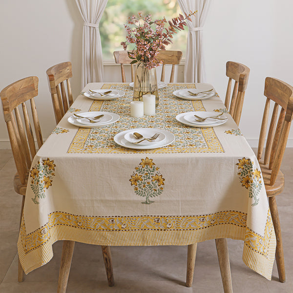 Handblock Table Cover (Sunbeam)
