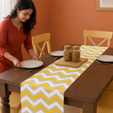 Imprimer Chevron - Printed Table Runner (Yellow)