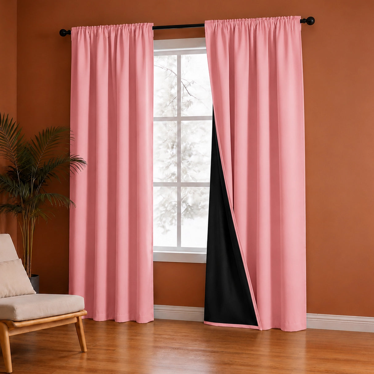 Fort Essential - Black Backing Blackout Curtain