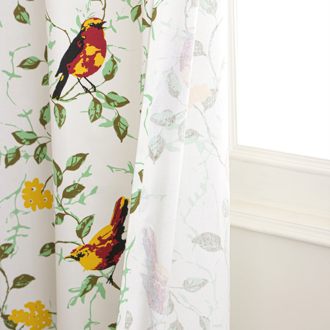 Multicolor Little Wings Eyelet Duck Curtain