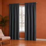 Fort Royal - Rod Pocket Velvet Curtain (Grey)