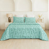 Imprimer Lilac - Leaf Printed Duvet Cover (Aqua Blue)
