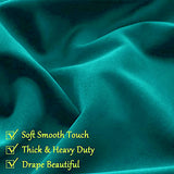 Fort Royal - Rod Pocket Velvet Curtain (Turquoise)