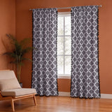 Imprimer Handpicked Soleil - Rod Pocket Printed Semi Blackout Curtain (Grey)