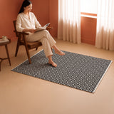 Tessitura Confetti - Diamond Printed Rug (Black & White)