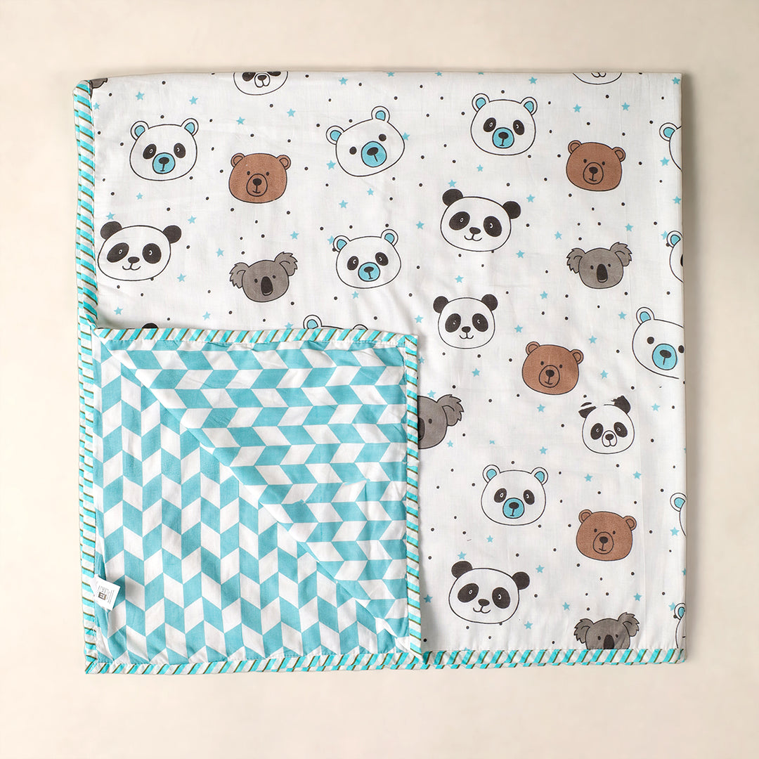 Printed Baby Dohar - Panda & Friends