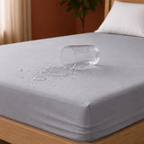 Fort - Terry Solid Mattress Protector (Grey)