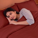 Fort Mellow - Solid Duvet Cover (Maroon)