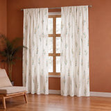 Leafscape Yellow & Green - Printed Rod Pocket Duck Curtain