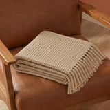Beige - Waffle Throw