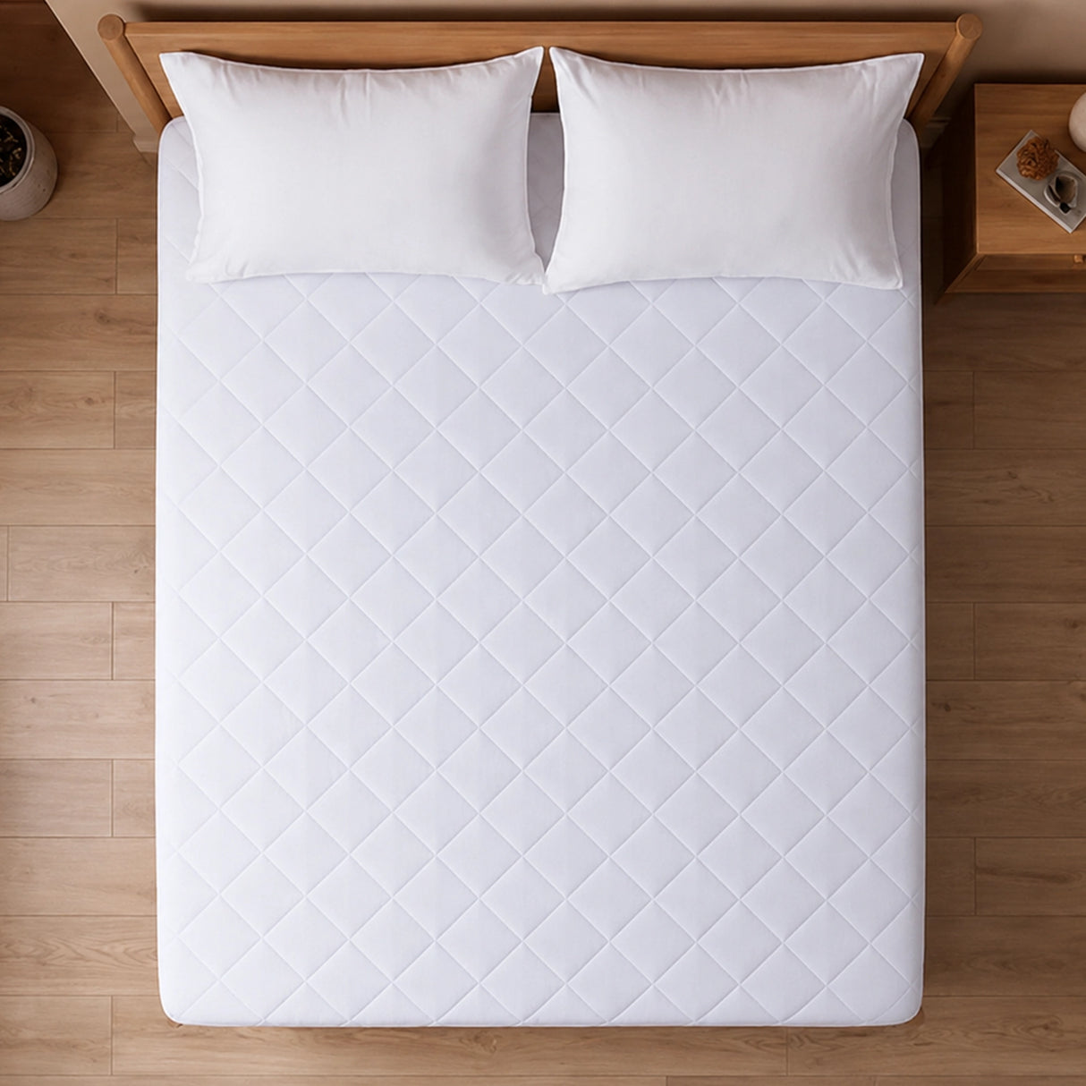 Ombre - Pure Shield Quilted Mattress Protector (White)