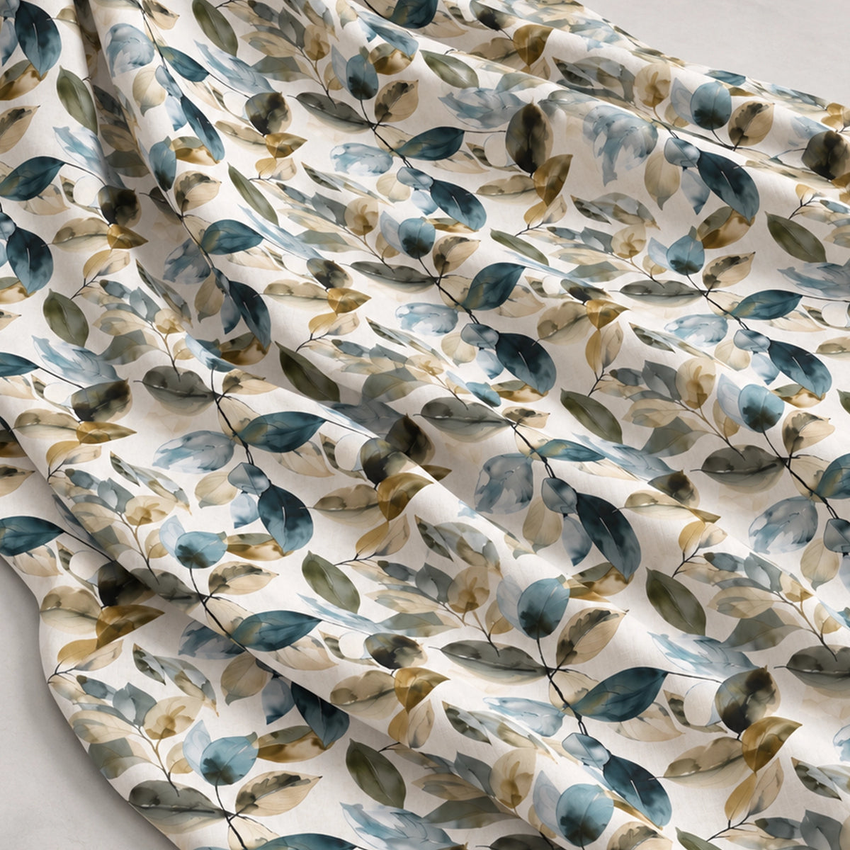 Imprimer Abstract - Digital Printed Blackout Curtain (Leaf Heaven)