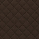 Quilted Velvet Sofa Cover with Tassels (Brown)