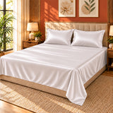 Premium Poly Satin Bedsheet – Soft, Smooth & Silky,Champagne