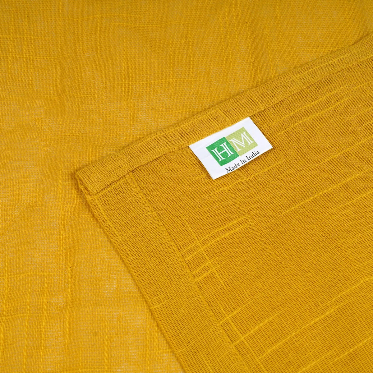 Cotton Solid Sheer Curtains (Yellow)