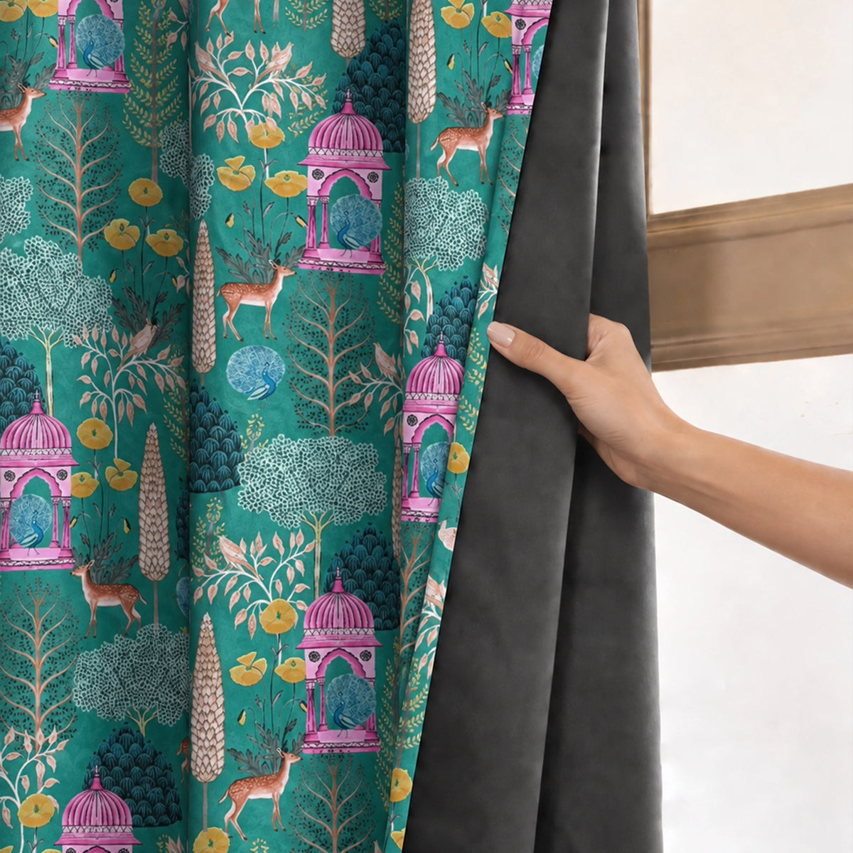 Imprimer Abstract - Digital Printed Blackout Curtain (Pichwai)
