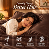Premium Poly Satin Bedsheet – Soft, Smooth & Silky, Chocolate Brown