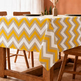 Imprimer Chevron - Printed Dining Table Cover (Yellow)