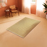 Tessitura Confetti - Diamond Cotton Rug (Mustard & White)