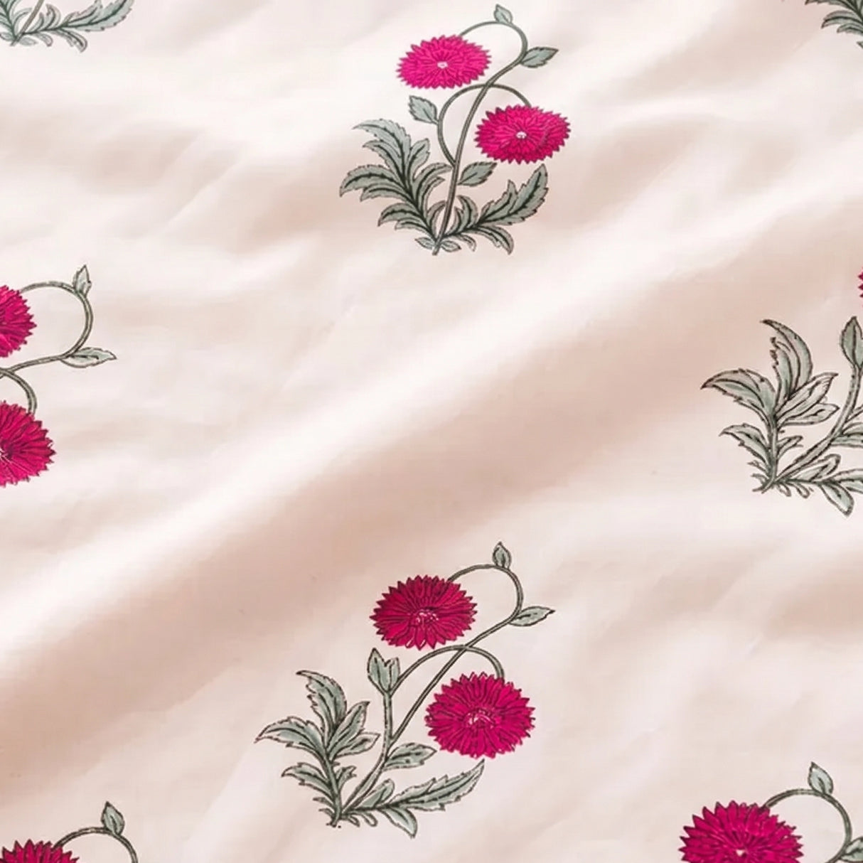 Imprimer Vignette - Rose Printed Dohar Blanket (Red)