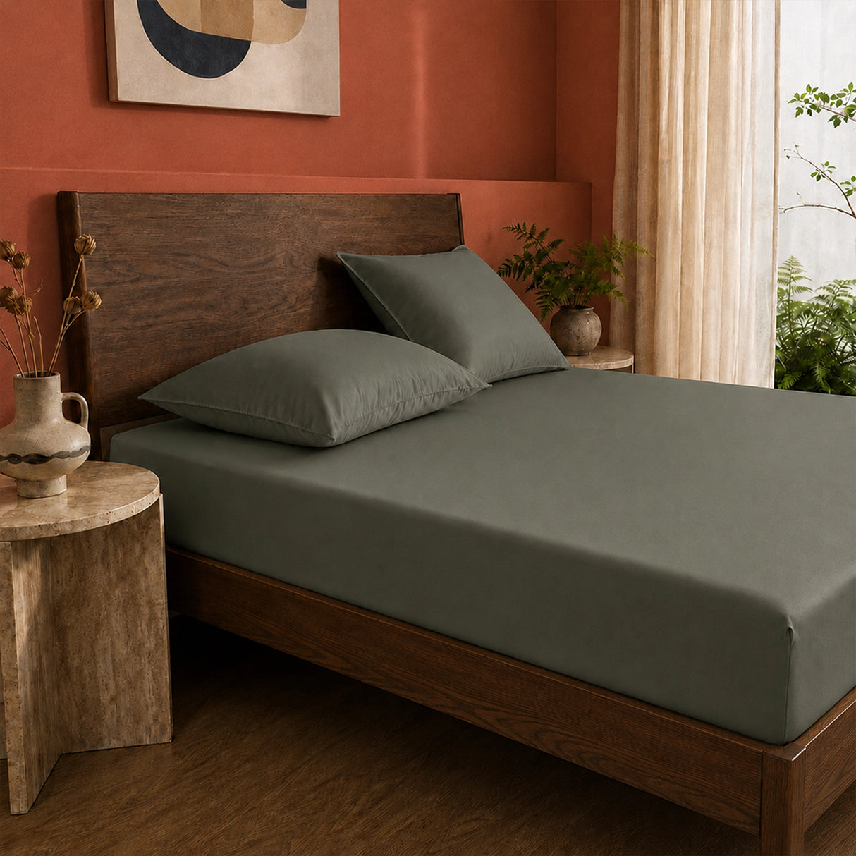 Organic Bamboo Fitted Sheet – Soft, Cool & Breathable