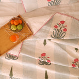 Floral Empress - Handblock Bedcover