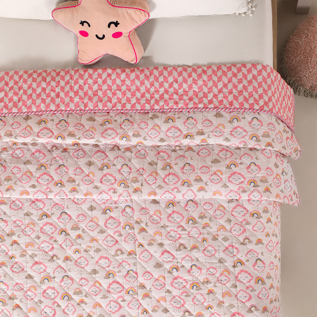 Baby Pink Cloudnine - Printed Baby Blanket