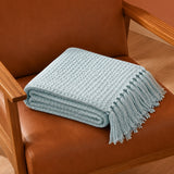 Ice Blue - Waffle Throw