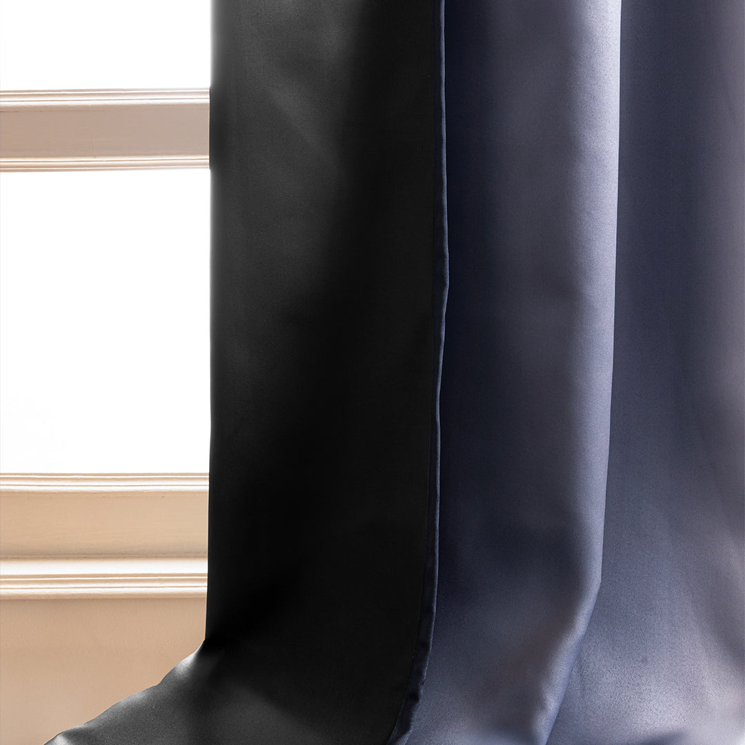 Blackout Ombre Curtain (Grey & Black)