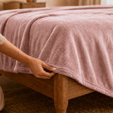 Fort Mellow - Solid Plush Blanket (Pink)