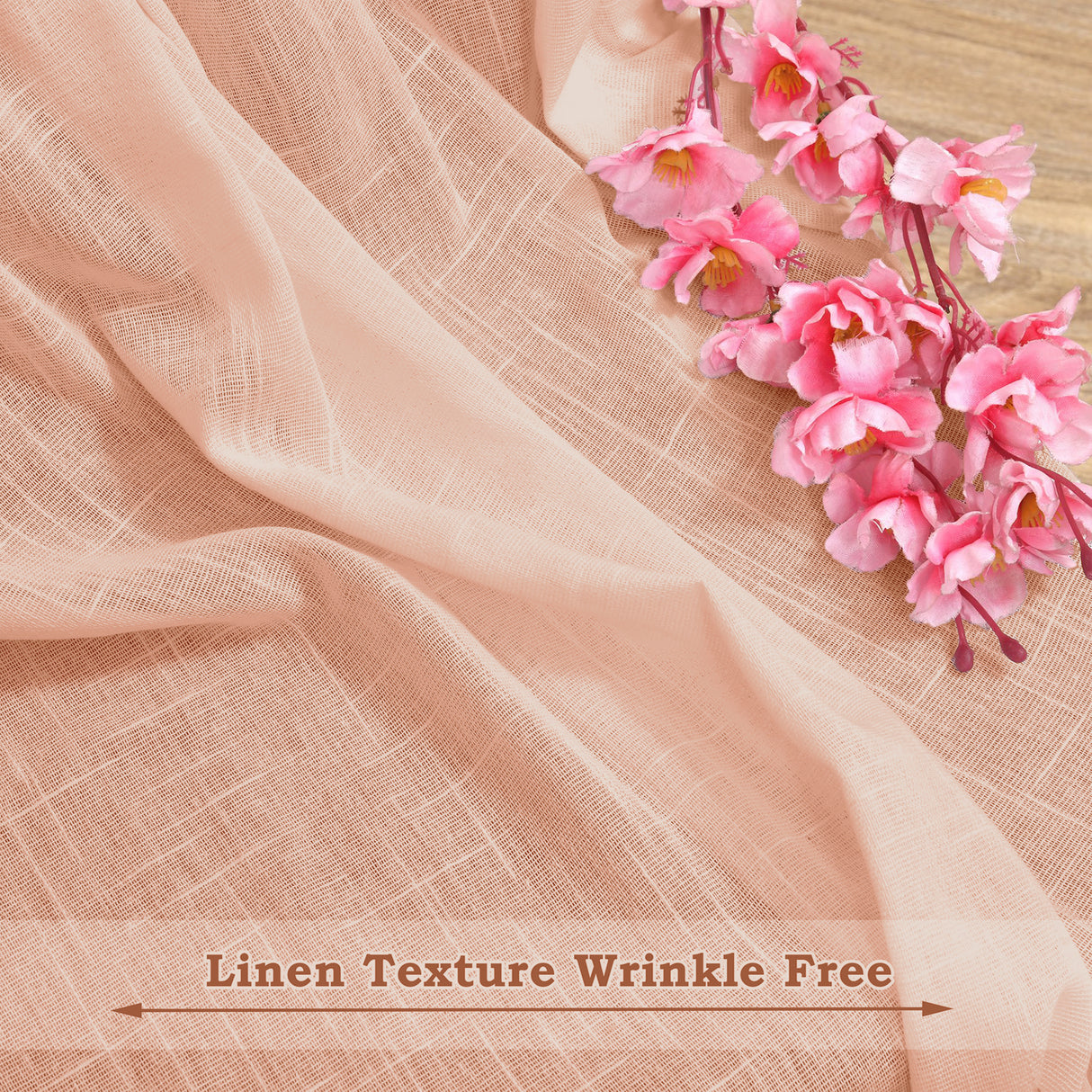 Fort Absolute - Peach Loop Sheer Curtain