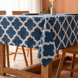 Imprimer Quatrefoil - Printed Table Cover (Blue)