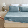Homemonde Lightweight - Fleece Fitted Bedsheet (Frost Blue)