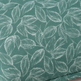 Imprimer Lilac - Leaf Printed Pillow Cover (Aqua Blue)