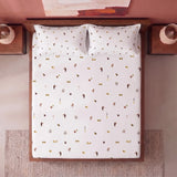 Imprimer Medley - Cartoon Printed Fitted Bedsheet (Multicolor)