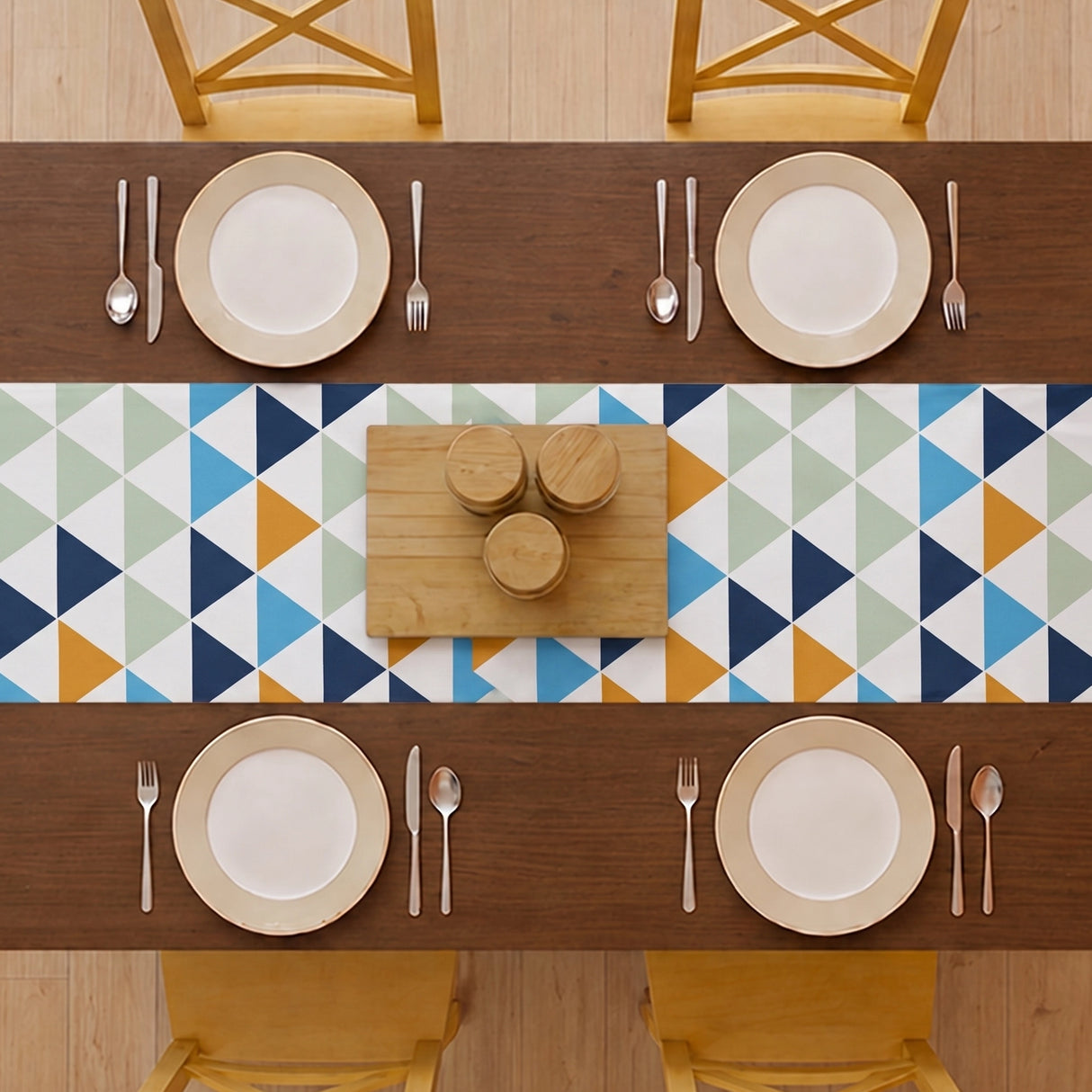 Imprimer Diamond - Printed Table Runner (Multicolor)