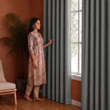 Fort Essential - Rod Pocket Blackout Curtain (Grey)