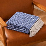 Tessitura Blue Chevron - Throw