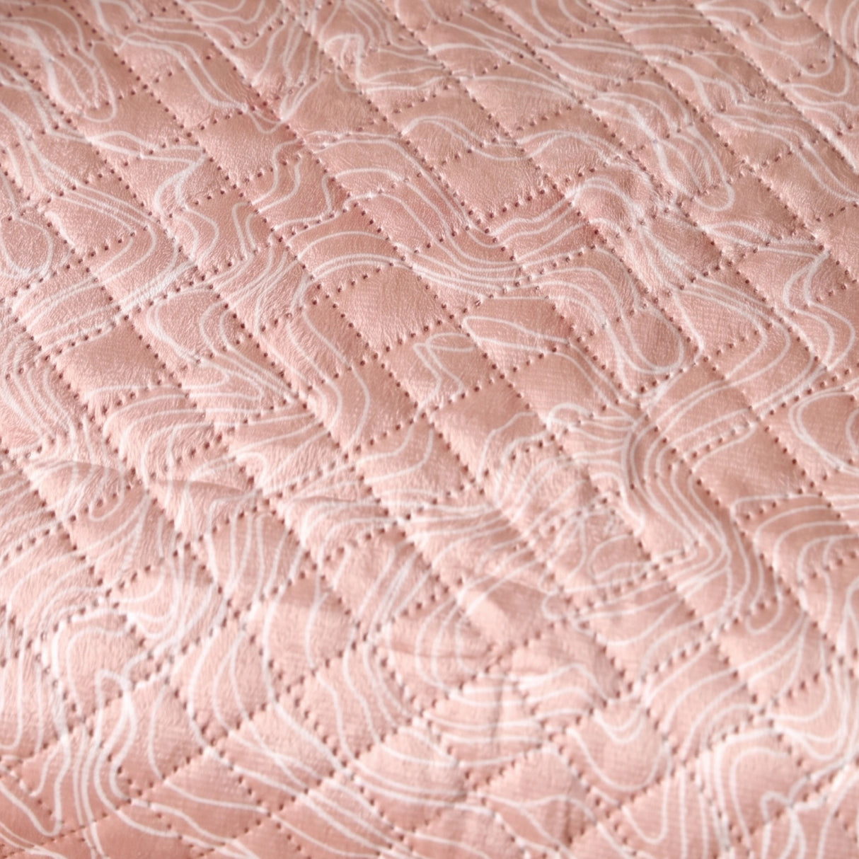 Opaline Drift - Printed Sofa Cover (Pink)