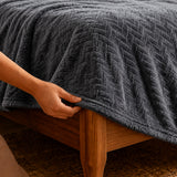 Fort Mellow - Wave Plush Blanket (Grey)