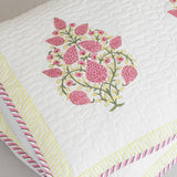 Pink Buta Quilted Pillow Covers