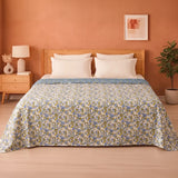 Imprimer Sage - Printed Dohar (Aqua Green & White)