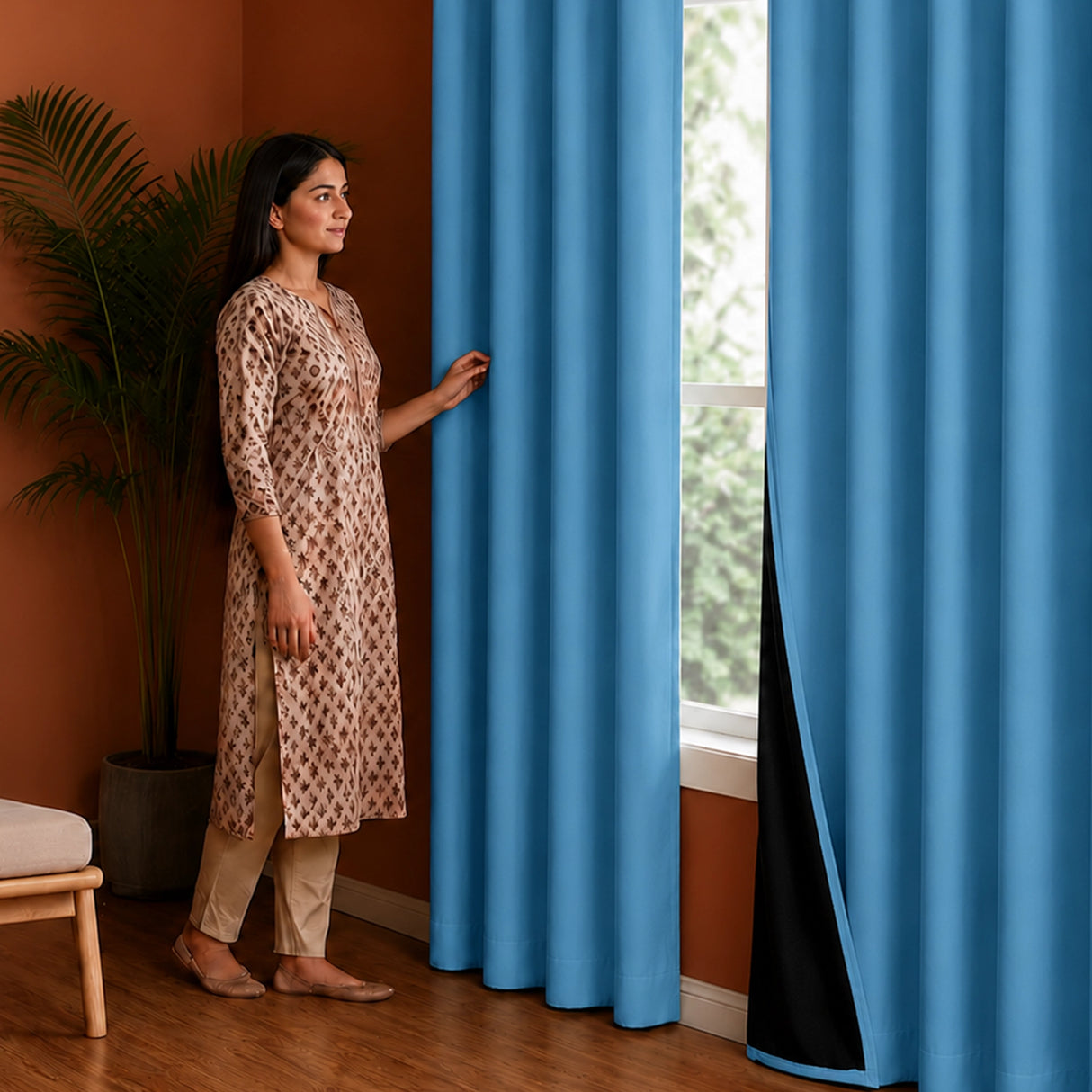 Fort Essential - Black Backing Blackout Curtain