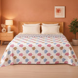Imprimer Scarlet - Printed Dohar (Multicolor & White)
