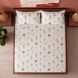 Prairie Charm - White Floral Fitted Sheet