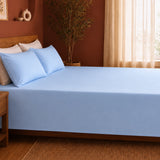 Fort Nightingale - Solid Bedsheet (Sky Blue)