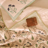 Calm Canopy - Handblock Bedcover