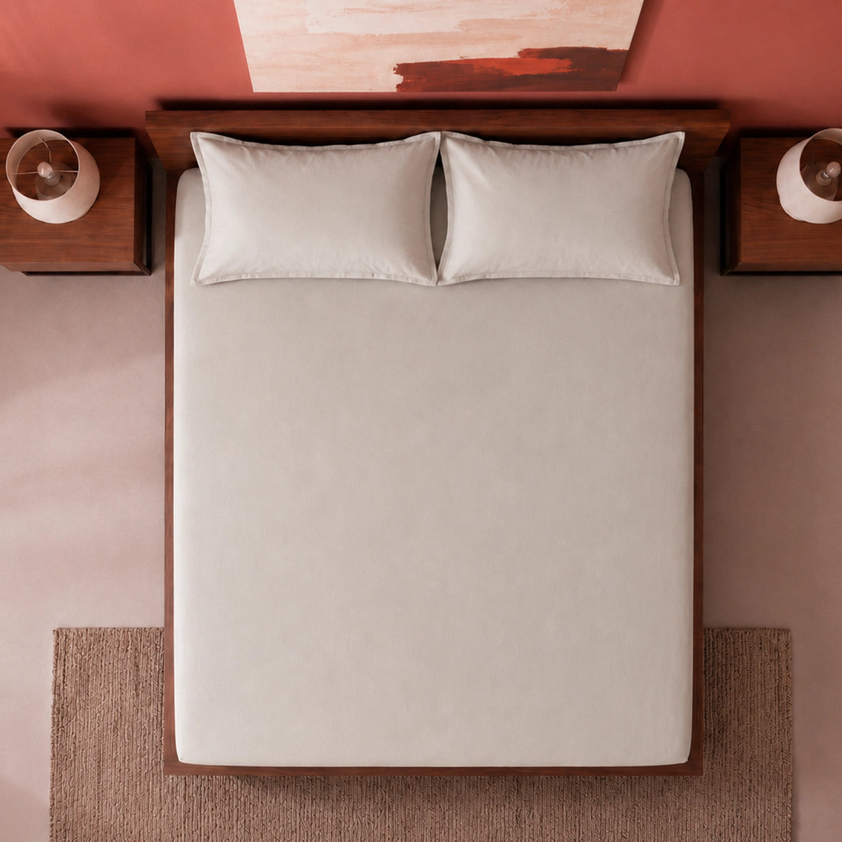 Fort Sublime - Solid Fitted Bedsheet (Light Grey)