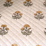 Meadow Bloom - Printed Sofa Cover (White)